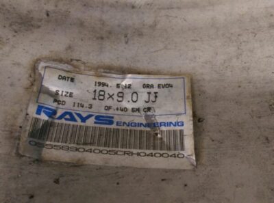 RAYS VOLK EVOLUTION 4 FORGED Lightweight 8.3Kg 18x9j +40 5x114.3 CB