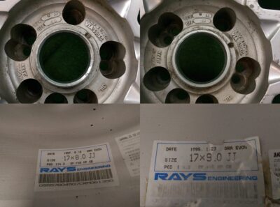 RAYS VOLK RACING EVO-4 FORGED 8.3/8.6Kg 17x8j +45 / 9j +45 4x / 5x114.3 CB