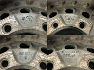 BRIDGESTONE BERG D Type 3 piece With Center Caps 15X8.5J -33 6x139.7 CB