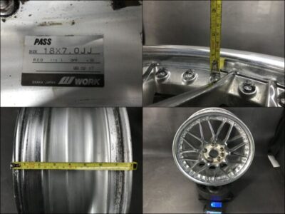 WORK VS-MX  MESH / VS MX  3 piece 18x7j / 18x8j +38 4x114.3 / 5x114.3 CB