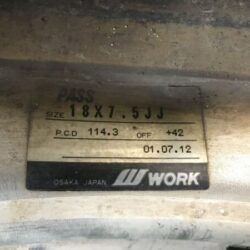 WORK EUROLINE DH  / EFORS 2 piece 18x7.5j +42 4x114.3 / 5x114.3 CB