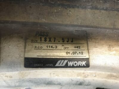 WORK EUROLINE DH / EFORS 2 piece 18x7.5j +42 4x114.3 / 5x114.3 CB