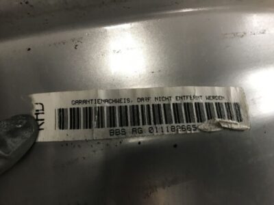 BBS VZ027 VW FACTORY 16x7.5j +37 5x112 CB