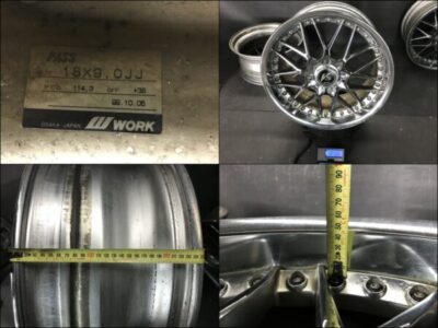 WORK VS MX 3 piece With Center caps 18x8j /18x9j +38 4x114.3 / 5x114.3 CB