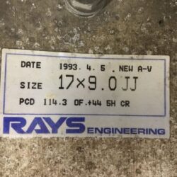 RAYS VOLK RACING GROUP AV 2 piece 17x8j +44  / 17x9j +44 5x114.3 CB