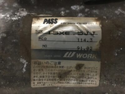 WORK EWING 2 Fin's 3 piece 15x6.5j +42 4x114.3 CB