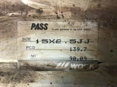 WORK CRAG 3 piece 15x8.5j -34 6x139.7 CB