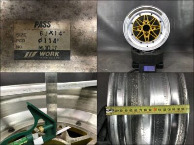 Work Equip Excel / Equip 03 Original 3 piece 14x6j +8 4x114.3 CB