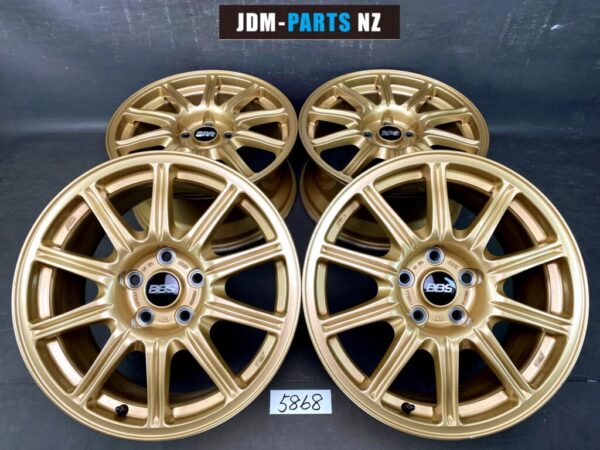 BBS RV724 SUBARU WRX GDB STI GOLD FORGED 17x8j +53 5x114.3 CB » JDM-PARTS NZ