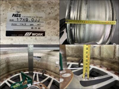 WORK REZAX L MESH DDC LIPS FORGED 3 piece 17x8j / 17x9j +47 5x114.3 CB