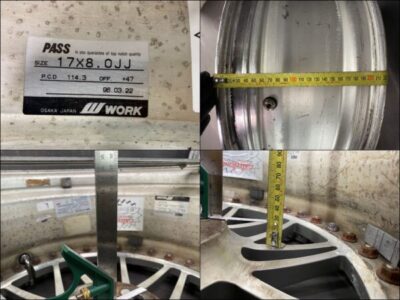 WORK REZAX L MESH DDC LIPS FORGED 3 piece 17x8j / 17x9j +47 5x114.3 CB