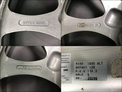 RIVERSIDE ALTSTADT TYPE-1 3 piece 18x9.5j +36 5x114.3 CB