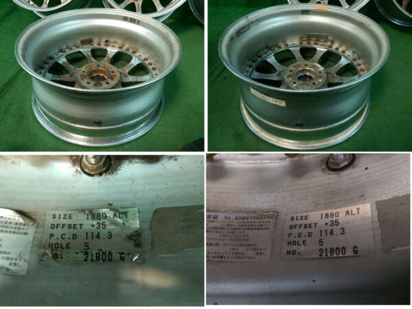 RIVERSIDE ALTSTADT- 1 3 piece 18x8j / 18x9j +35 5x114.3 CB