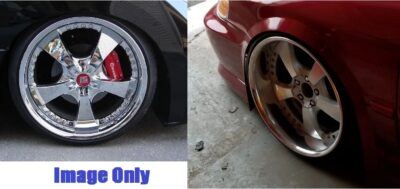 WORK LS 105 SUPERCHROME 2 piece 19x8.5j +40 / 19x9.5j +45 5x114.3 CB