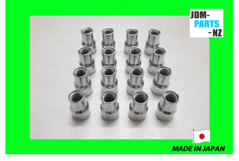 Sparco or RAYS Volk Inverted Tuner Shank Wheel Lug nuts Silver » JDM-PARTS NZ