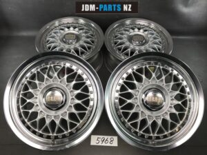 5968 WORK SERGE MESH Wheel 3 piece 15x6.5j +44 4x114.3 CB71