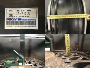 RAYS QUEEN 3 piece 17x7j +52 5x114.3 CB71 x2