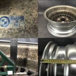 WEDS ALBINO FIN FORGED 3 piece with Original Caps 15x6.5j +20 4x114.3 CB69 x4