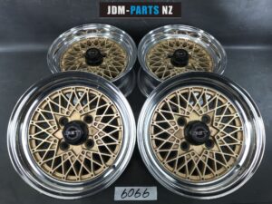 YOKOHAMA GET MESH 2 piece with Original Caps 14x6j +10 4x114.3 CB78 x4