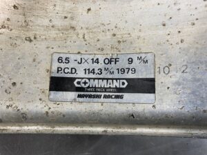 HAYASHI RACING COMMAND 3 piece 14x6.5j +9 14x7j +2 4x114.3 CB65 x4