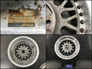 WORK EWING MESH 3 piece 16x7j +24 5x114.3 CB73 x4