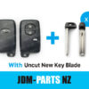 MAZDA CARD KEY Fob Genuine 4 Buttons ( Unlocked ) With New Uncut Blade » JDM-PARTS NZ