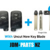  TOYOTA Genuine SMART KEY 3 Buttons Boot 315Mhz 271451-0310 ( Unlocked ) With New Uncut Blade » JDM-PARTS NZ