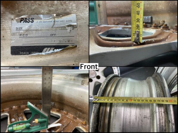 WORK EQUIP 05 With Original Caps 3 piece Non welded 17x7j / 17x8j +47 5x114.3 CB: 73 x4 - Image 11