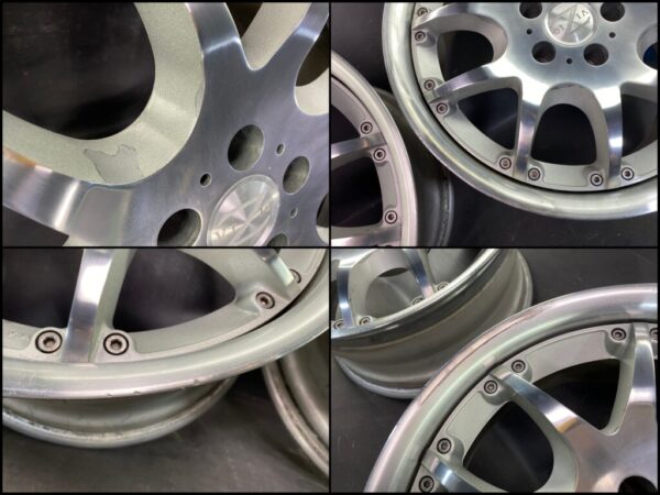 VIZIO JAPAN MESH 3 piece Non welded 18x8.5j +30 5x114.3 CB:73 x4 square - Image 12