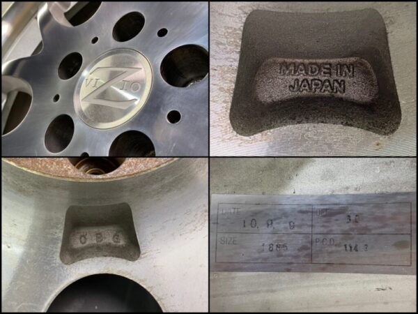 VIZIO JAPAN MESH 3 piece Non welded 18x8.5j +30 5x114.3 CB:73 x4 square - Image 10