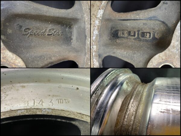 SSR SPEED STAR LONGCHAMP XR-4 With Center Caps 3 piece 14x6j +11 / 14x6.5j +6 4×114.3 CB:70 x4 - Image 10