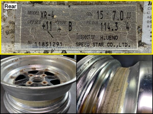 SSR SPEED STAR LONGCHAMP XR4 / XR-4 3 piece 15x6.5J +6 / 15x7j +11 4x114.3 CB:70 x4 - Image 11