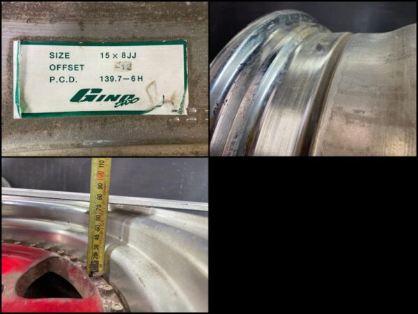 GINO TWO 5 Spoke 3 piece Non welded 15x8j -12 6x139.7 CB:108 x4 - Image 9