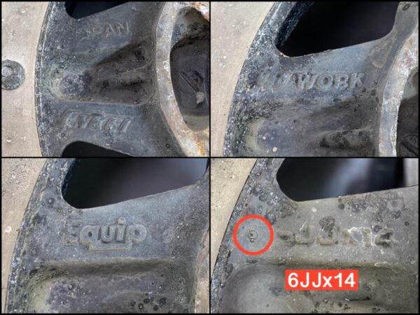 WORK ENKEI EQUIP 3 piece 14x6j +11 4x114.3 CB:65 x4 - Image 11