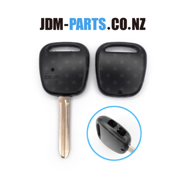 TOYOTA Remote replacement KEY shell Side 2 Buttons For TOY43 Blade » JDM-PARTS NZ