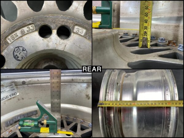 LINEA SPORT MESH 3 piece Non welded 16x7j / 16x8j +33 4x114.3 / 5x114.3 CB:73 x2 - Image 12