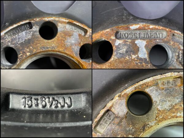 KOSEI JAPAN SENEKA RT 15x6.5j+32 7.1Kg 4x100 / 4x114.3 CB:73 x4 - Image 9