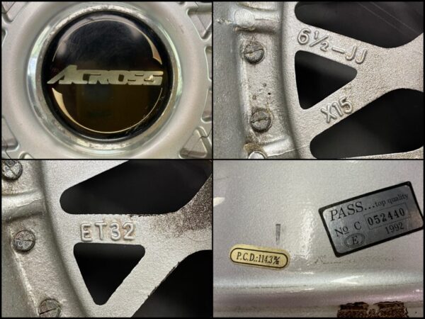 ACROSS MESH 15x6.5j +32 4x114.3 / 5x114.3 CB:73 x4 - Image 11