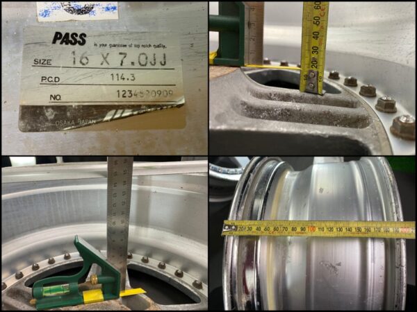 WORK EQUIP 05 3 piece Non welded 16x7j / 16x8j +46 5x114.3 CB:60 x4 - Image 12