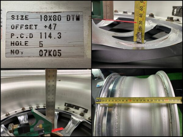 RIVERSIDE TRAFFICSTAR DTM 3 piece 18x8j +47 / 18x9j +35 5x114.3 CB:73 x4 - Image 14