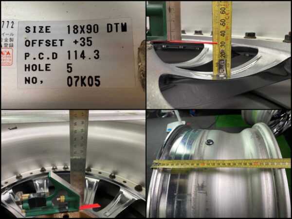 RIVERSIDE TRAFFICSTAR DTM 3 piece 18x8j +47 / 18x9j +35 5x114.3 CB:73 x4 - Image 13