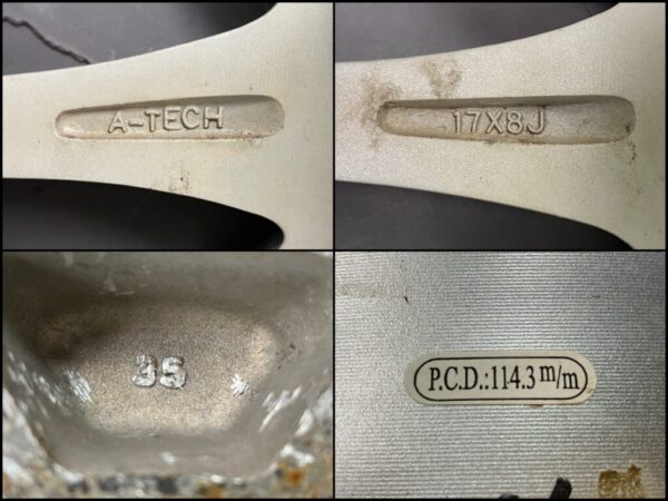 A-THEC JAPAN FINALMIND GR 8.2Kg 17x8j +35 5x114.3 CB:73 x4 - Image 11