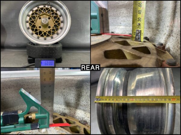 RAYS VOLK MESH Gen1 3 piece Non welded 14x6j +13 / 14x7j +1 4x114.3 CB:73 x4 - Image 14