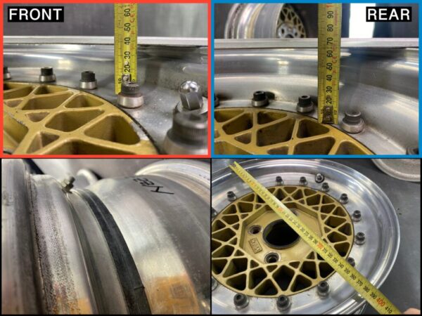 RAYS VOLK MESH Gen1 3 piece Non welded 14x6j +13 / 14x7j +1 4x114.3 CB:73 x4 - Image 15