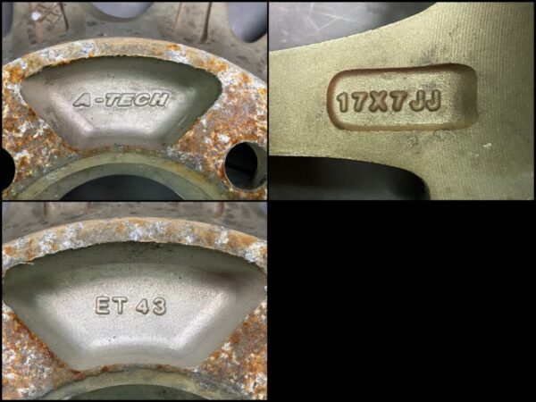 A-TECH FINAL SPEED GEAR-R 7.9kg 17x7j +43 4x100 CB:73 x4 - Image 15