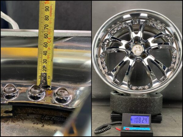 WORK BERSAGLIO 2 piece 18x7.5j +45 5x114.3 CB:73 x4 - Image 12