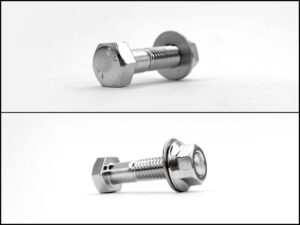 Hex Bolts with M8 Thread Serrated Hex Flange Nuts set for SSR 3 piece Wheels Hardware