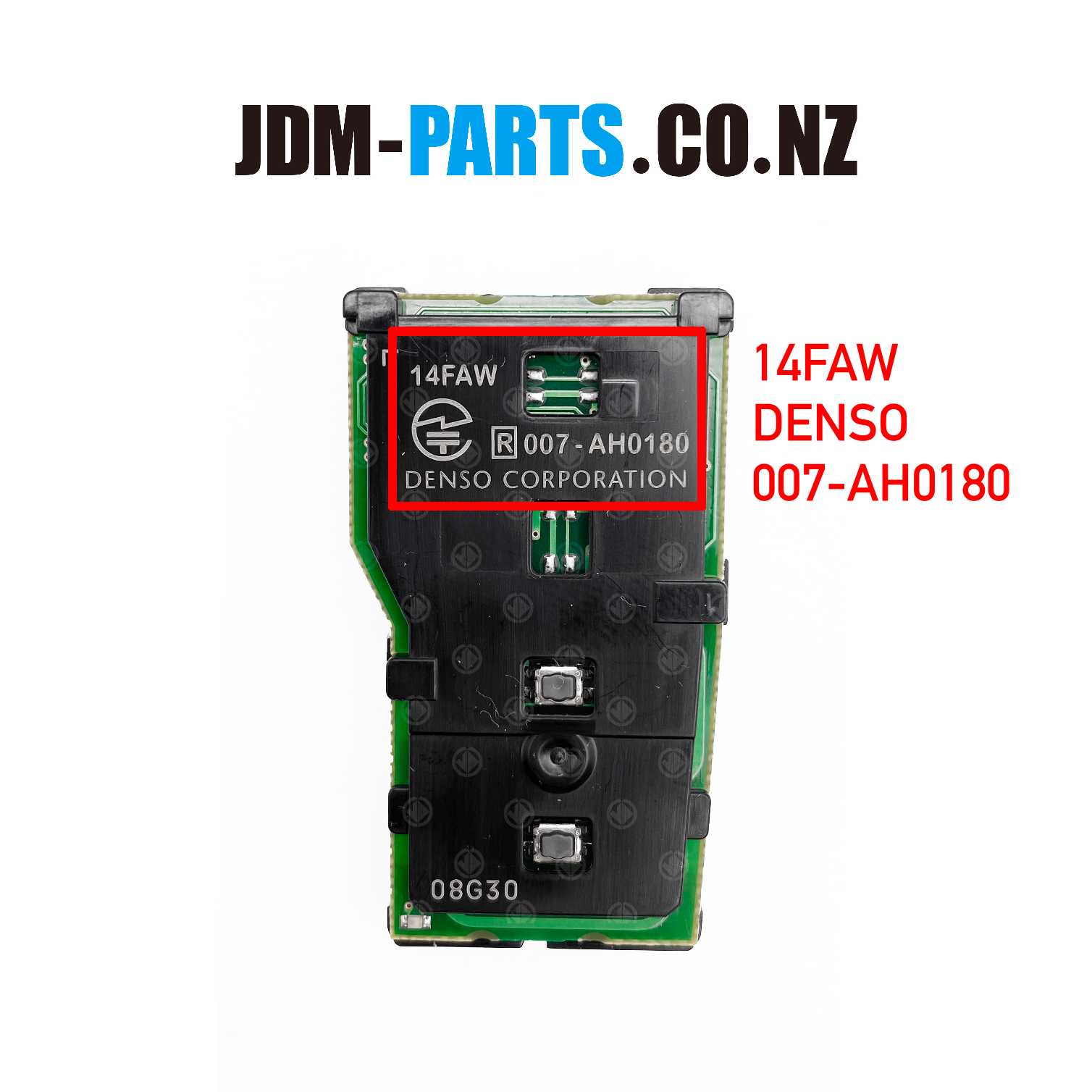 TOYOTA Genuine SMART KEY Fob 2 Buttons 315MHz DENSO 007-AH0180 14FAW ( Unlocked ) - Image 2