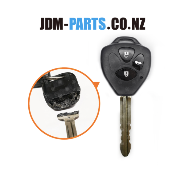TOYOTA Remote Transferable / replacement KEY shell 3 Buttons For TOY43 TOY43R Blade » JDM-PARTS NZ