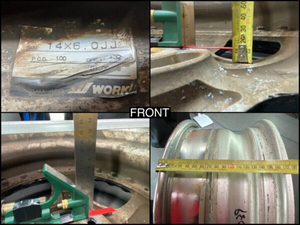 WORK EUROLINE DH Limited Editon 3 piece 14x6j +32 / 14x6.5j +26 4x100 CB:60 x4 - Image 13